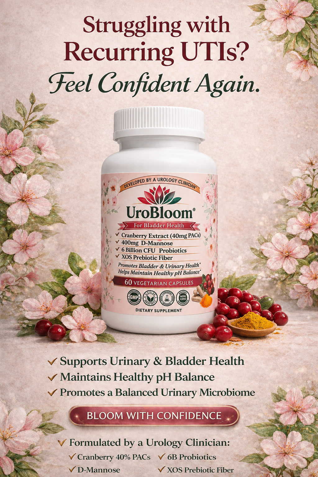 UroBloom I Daily Wellness Blend for Women